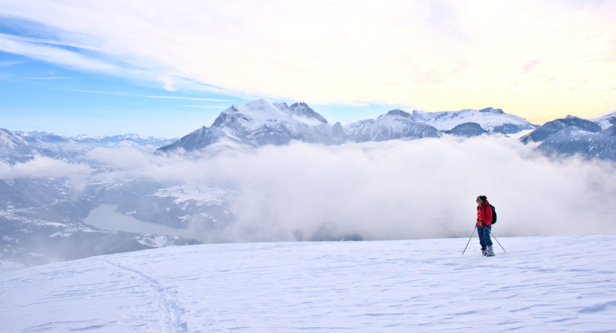Schneeschuhwandern mit Hüttenübernachtung in den französischen Alpen 2026