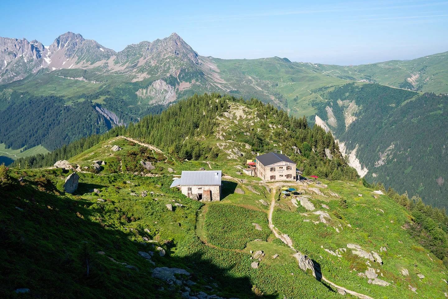 Refuge de Tré-la-Tête oberhalb des Val Montjoie