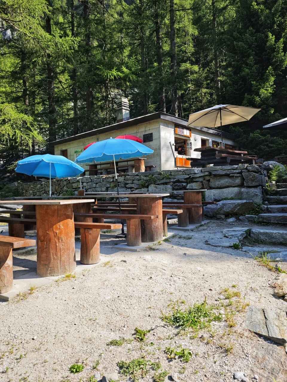 Das Relais d'Arpette, letzter Halt vor dem Aufstieg zur Fenêtre