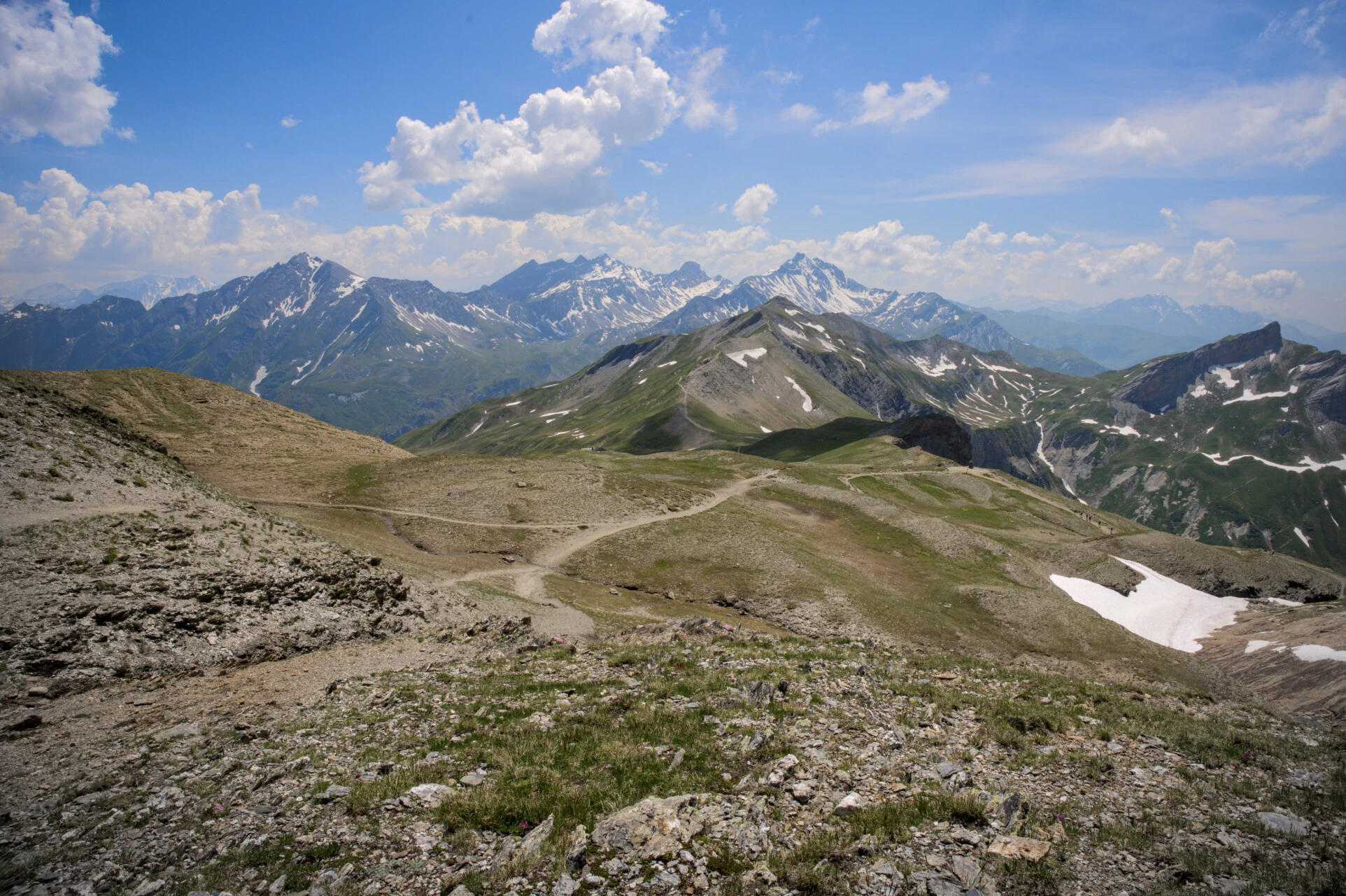 Kammweg zum Col de la Croix du Bonhomme