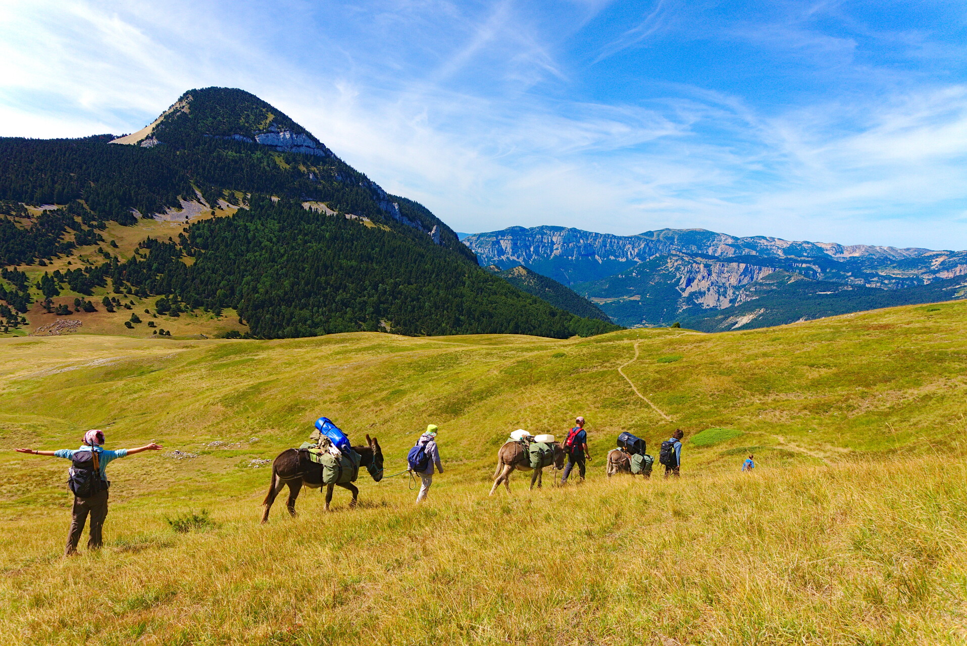 Familien-Biwak im Vercors – Eselwanderung 4 Tage 2026